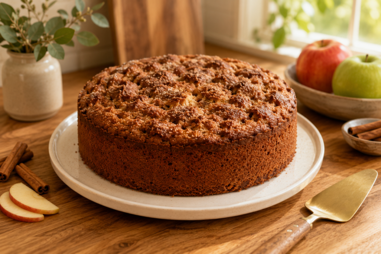 Harvest Spiced Apple Cinnamon Cake With Brown Sugar Crumb Topping