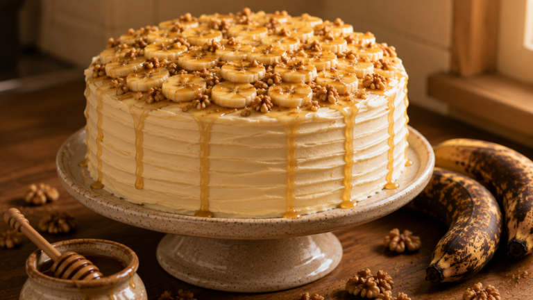 Heavenly Banana Cake with Cream Cheese Frosting