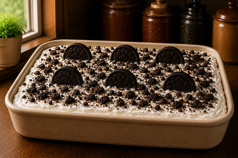 Creamy Oreo Tres Leches Cake Soaked in Three Milks