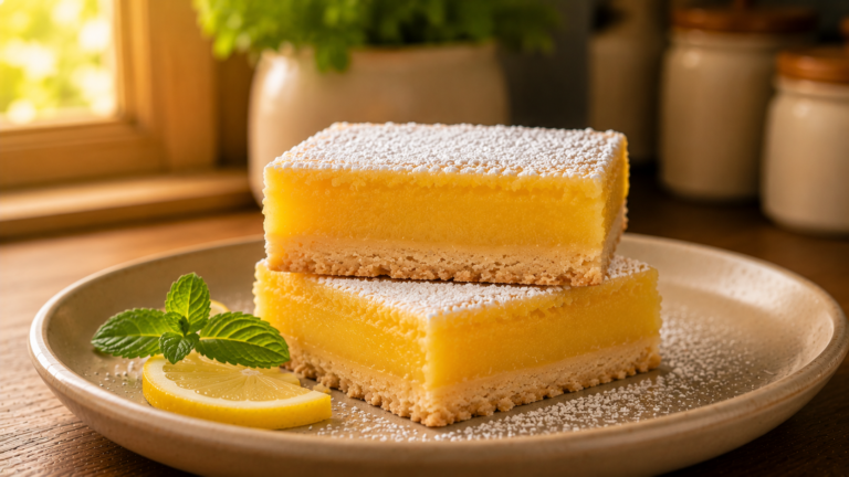 Classic Lemon Bars With a Thick Buttery Shortbread Crust