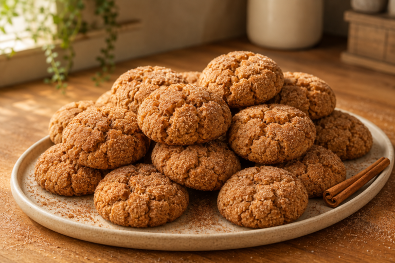 Sugary Churro Crinkle Cookies with a Cinnamon Dusted Crunch