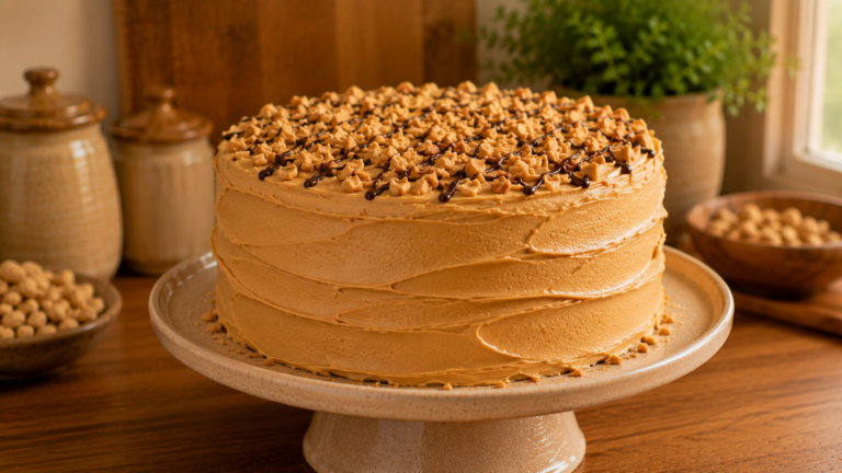 Fudgy Peanut Butter Cake That Melts on Every Single Bite