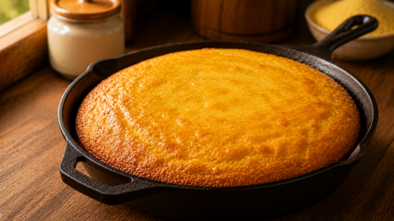 Copycat Rutherford Grill Cornbread with a Buttery Honey Glaze
