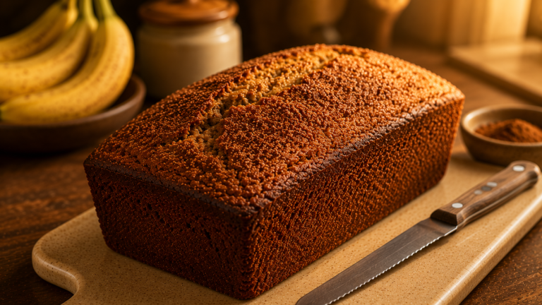 Cinnamon Swirled Snickerdoodle Banana Bread with Sugar Crust