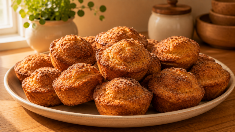 Grab-and-Go French Toast Muffins Rolled in Cinnamon Sugar Butter