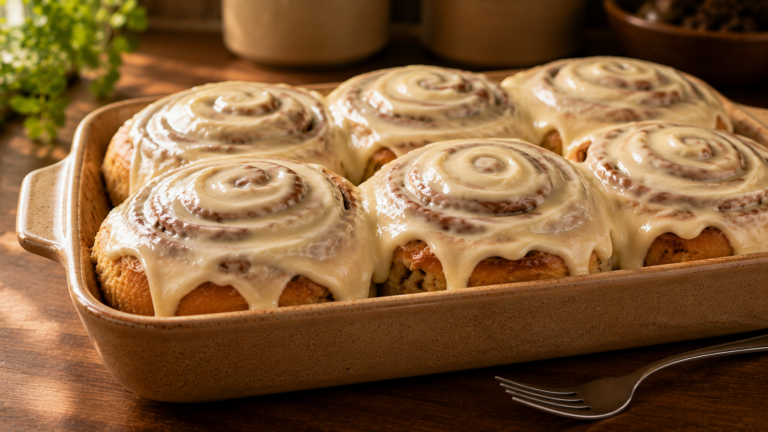 Copycat Cinnabon Cinnamon Rolls with a Cream Cheese Frosting