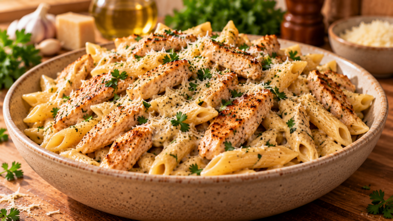 Bold Garlic Parmesan Chicken Pasta for Simple Weeknight Dinners