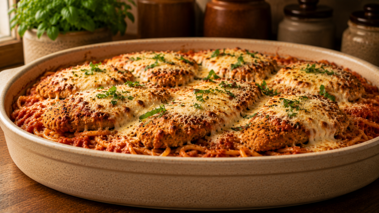 Crispy Golden Chicken Parmesan Pasta for Cozy Italian Dinners